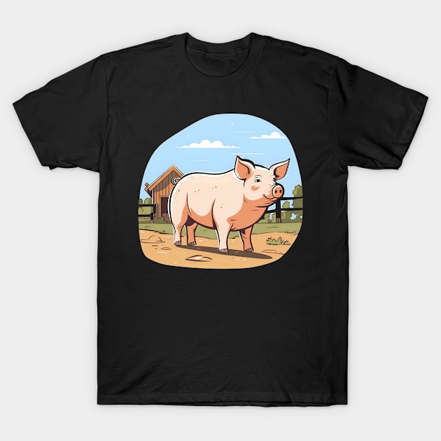 Pig Farmer Shirt | Pig And A Farm T-Shirt by Gawkclothing